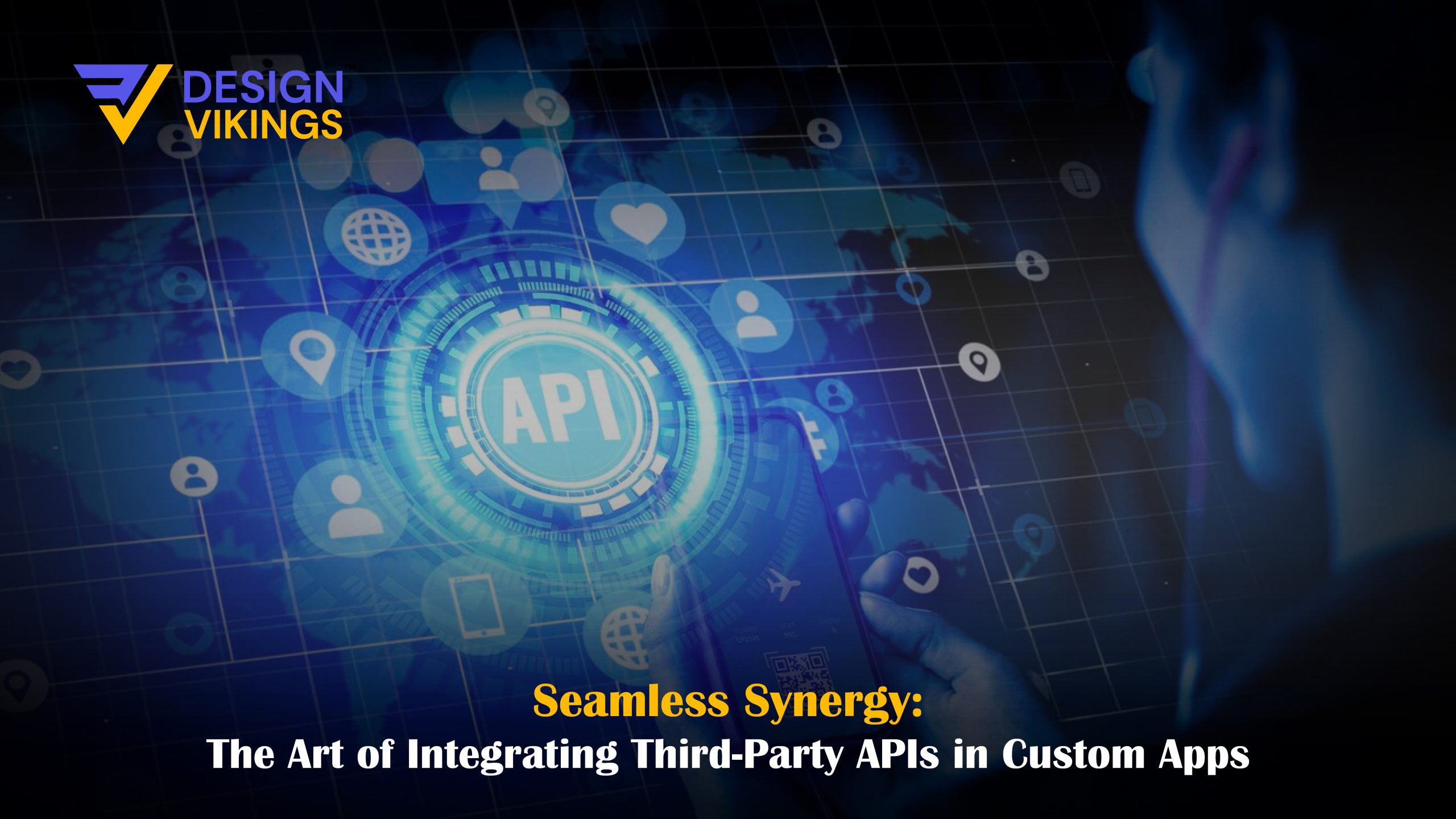 The process and benefits of integrating third-party APIs in custom app design and development services.